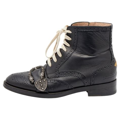 gucci dionysus leather moto boots|Gucci designer ankle boots.